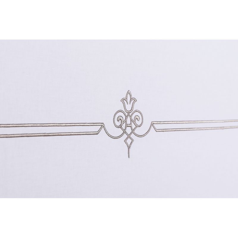 Casa si Gradina - Textile si covoare - Lenjerii de pat - Seturi de lenjerie - Set lenjerie pat dublu, L'essentiel Maison, alb gri, 200x220 cm, 100% bumbac - Infinity.ro