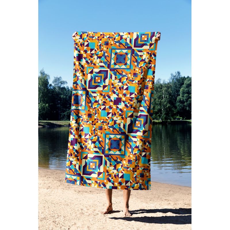 Casa si Gradina - Textile si covoare - Textile baie - Prosoape - Prosop de plaja, L'essentiel Maison, multicolor, 70x130 cm, microfilament, 70% poliester, 30% poliamida - Infinity.ro