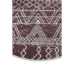 Casa si Gradina - Textile si covoare - Covoare - Covorase baie - Covoras de baie, L'essentiel Maison, rosu bordo si alb, 100 cm, 100% poliester, antiderapant - Infinity.ro