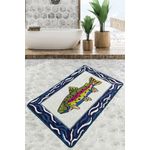 Casa si Gradina - Textile si covoare - Covoare - Covorase baie - Covoras de baie, L'essentiel Maison, multicolor, 70x120 cm, 100% poliester, antiderapant, 359CHL5183 - Infinity.ro
