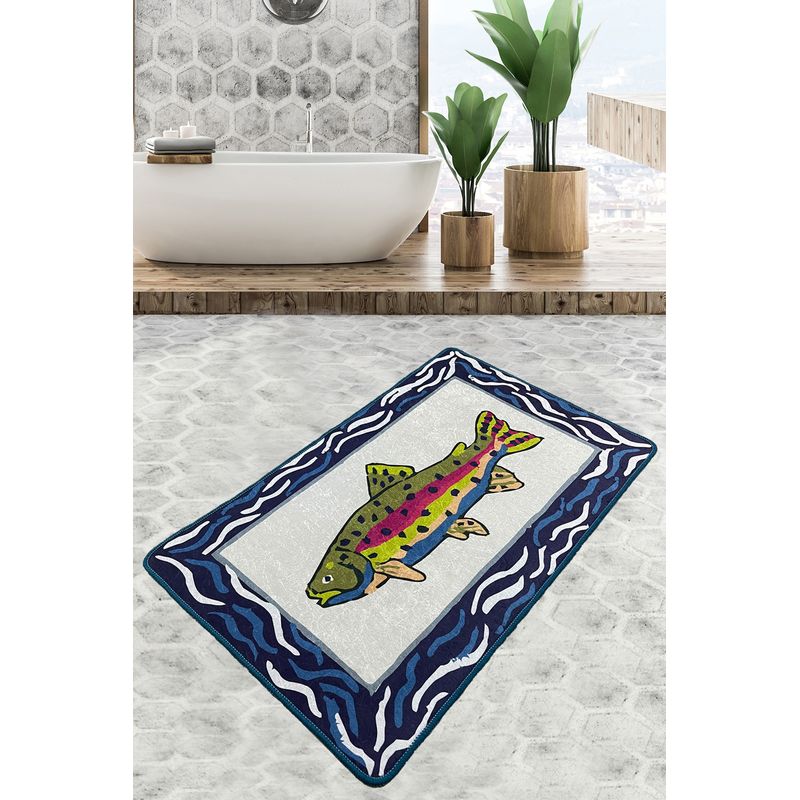 Casa si Gradina - Textile si covoare - Covoare - Covorase baie - Covoras de baie, L'essentiel Maison, multicolor, 70x120 cm, 100% poliester, antiderapant, 359CHL5183 - Infinity.ro