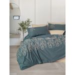 Casa si Gradina - Textile si covoare - Lenjerii de pat - Seturi de lenjerie - Set lenjerie pat dublu, L'essentiel Maison, bej, 200x220 cm, 100% bumbac ranforce, 129CTN4824 - Infinity.ro
