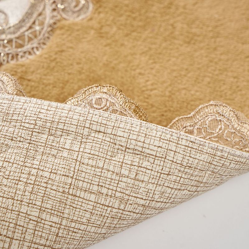 Casa si Gradina - Textile si covoare - Covoare - Covorase baie - Set covorase baie, L'essentiel Maison, maro deschis, 50x60 cm si 60x100 cm, 100% poliester, antiderapant, antibacterian - Infinity.ro