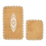 Casa si Gradina - Textile si covoare - Covoare - Covorase baie - Set covorase baie, L'essentiel Maison, maro deschis, 50x60 cm si 60x100 cm, 100% poliester, antiderapant, antibacterian - Infinity.ro