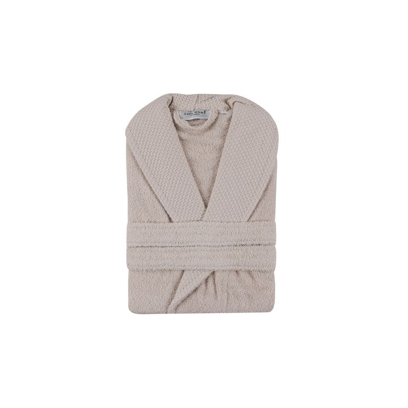 Casa si Gradina - Textile si covoare - Textile baie - Halate de baie - Halat de baie, L'essentiel Maison, cappuccino, xl, 100% bumbac - Infinity.ro