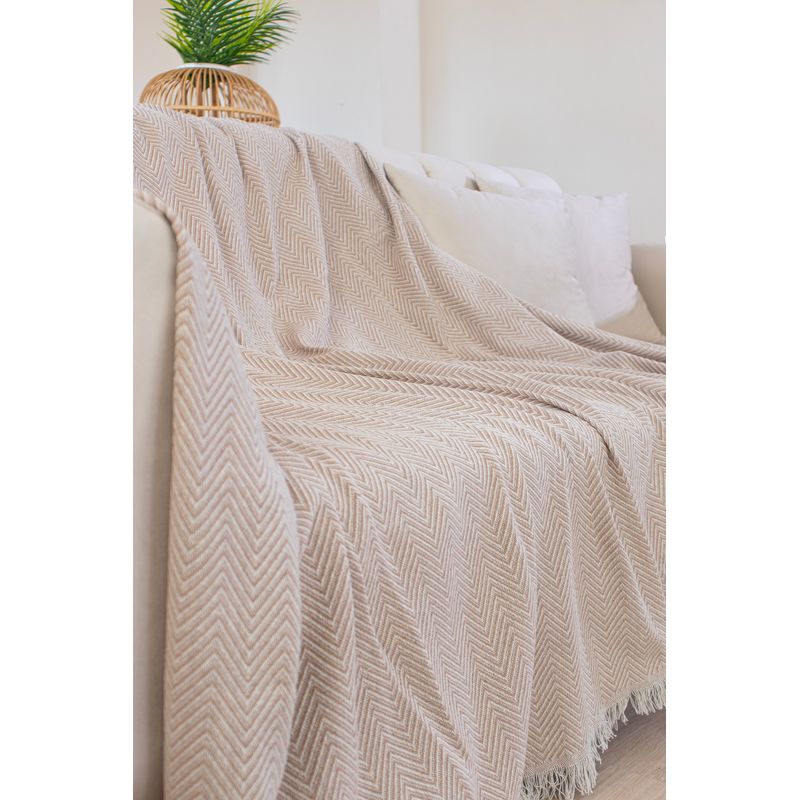 Casa si Gradina - Textile si covoare - Huse pentru mobilier - Husa canapea, L'essentiel Maison, bej, 170x200 cm, 80% bumbac, 20% poliester - Infinity.ro