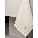 Casa si Gradina - Textile si covoare - Textile bucatarie - Fete de masa - Set fata de masa, L'essentiel Maison, ecru, 175x240 cm, 90% poliester, 10% bumbac, 8 piese - Infinity.ro