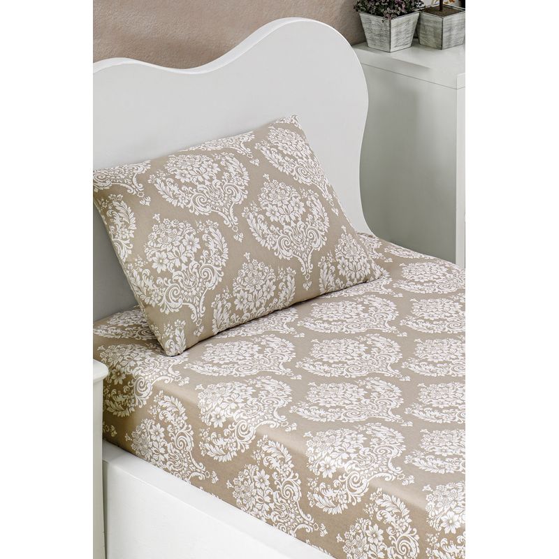 Casa si Gradina - Textile si covoare - Lenjerii de pat - Seturi de lenjerie - Set lenjerie pat single, L'essentiel Maison, maro, 100x200 cm, bumbac si poliester - Infinity.ro