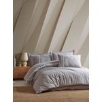 Casa si Gradina - Textile si covoare - Lenjerii de pat - Seturi de lenjerie - Set lenjerie de pat, L'essentiel Maison, gri, 200x220 cm, 100% bumbac, jacquard - Infinity.ro