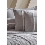 Casa si Gradina - Textile si covoare - Lenjerii de pat - Seturi de lenjerie - Set lenjerie de pat, L'essentiel Maison, gri, 200x220 cm, 100% bumbac, jacquard - Infinity.ro