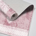 Casa si Gradina - Textile si covoare - Covoare - Covorase baie - Set covorase de baie, L'essentiel Maison, pudra, 50x60 cm si 60x100 cm, 100% poliester, antiderapant, 299ANR1681 - Infinity.ro