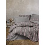 Casa si Gradina - Textile si covoare - Lenjerii de pat - Seturi de lenjerie - Set lenjerie de pat dublu, L'essentiel Maison, gri, 200x220 cm, bumbac poliester, 129CTN4479 - Infinity.ro