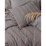 Casa si Gradina - Textile si covoare - Lenjerii de pat - Seturi de lenjerie - Set lenjerie de pat dublu, L'essentiel Maison, gri, 200x220 cm, bumbac poliester, 129CTN4479 - Infinity.ro