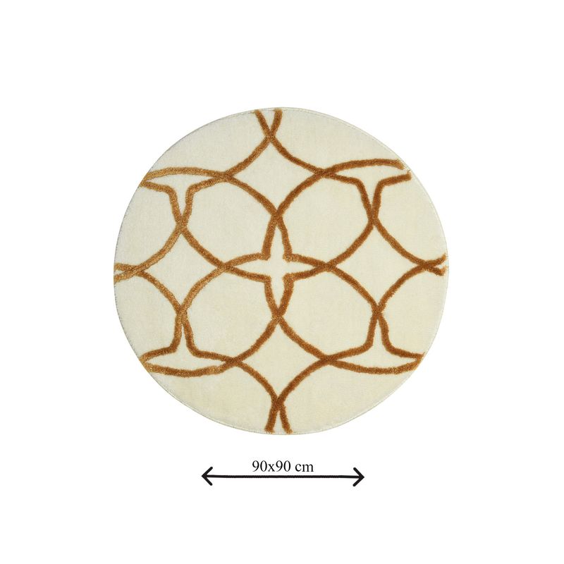 Casa si Gradina - Textile si covoare - Covoare - Covorase baie - Covoras de baie, L'essentiel Maison, multicolor, diametru 90 cm, 100% acrilic, antiderapant, 359CHL1697 - Infinity.ro