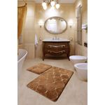 Casa si Gradina - Textile si covoare - Covoare - Covorase baie - Set covorase baie, L'essentiel Maison, caramel, 50x60 cm si 60x100 cm, 100% acrilic, antiderapant - Infinity.ro