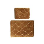 Casa si Gradina - Textile si covoare - Covoare - Covorase baie - Set covorase baie, L'essentiel Maison, caramel, 50x60 cm si 60x100 cm, 100% acrilic, antiderapant - Infinity.ro