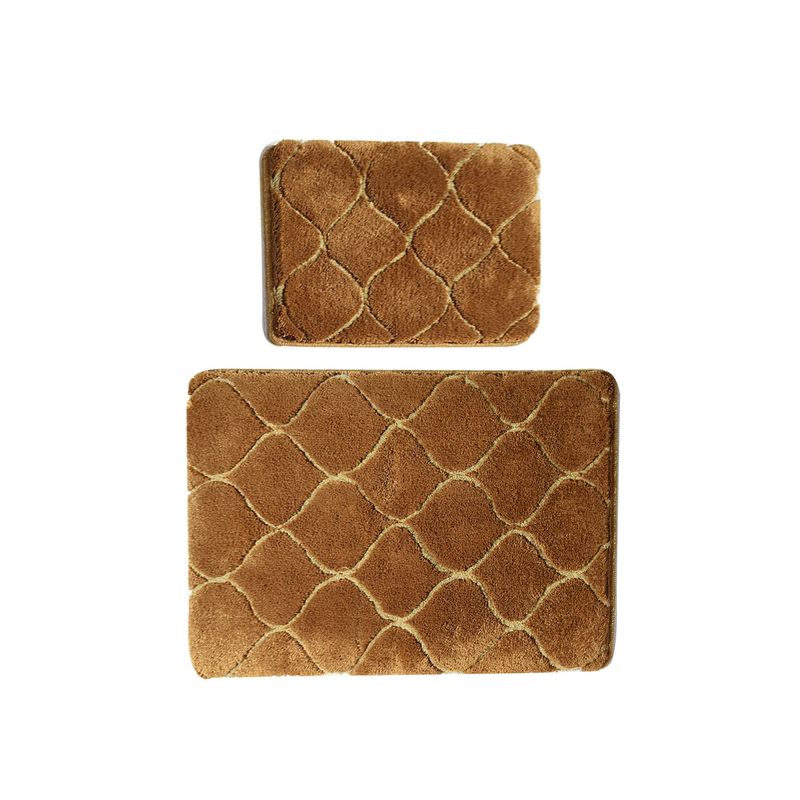 Casa si Gradina - Textile si covoare - Covoare - Covorase baie - Set covorase baie, L'essentiel Maison, caramel, 50x60 cm si 60x100 cm, 100% acrilic, antiderapant - Infinity.ro
