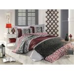 Casa si Gradina - Textile si covoare - Lenjerii de pat - Seturi de lenjerie - Set lenjerie de pat, L'essentiel Maison, rosu alb negru, 200x220 cm, 100% bumbac ranforce - Infinity.ro