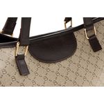 Fashion, accesorii si bijuterii - Femei - Accesorii femei - Genti si rucsacuri femei - Geanta tote, Lucky Bees, dama, crem si maro, 37x15x28 cm, piele polivinilica - Infinity.ro