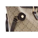 Fashion, accesorii si bijuterii - Femei - Accesorii femei - Genti si rucsacuri femei - Geanta tote, Lucky Bees, dama, crem si maro, 37x15x28 cm, piele polivinilica - Infinity.ro