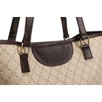 Fashion, accesorii si bijuterii - Femei - Accesorii femei - Genti si rucsacuri femei - Geanta tote, Lucky Bees, dama, crem si maro, 37x15x28 cm, piele polivinilica - Infinity.ro