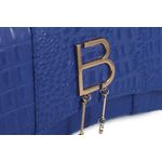 Fashion, accesorii si bijuterii - Femei - Accesorii femei - Genti si rucsacuri femei - Geanta de mana, Lucky Bees, piele polivinilica, sax blue, 23x8x14 cm - Infinity.ro