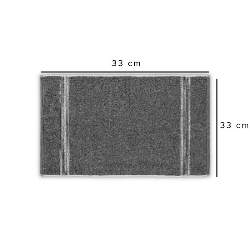 Casa si Gradina - Textile si covoare - Textile baie - Prosoape - Prosop de fata, L'essentiel Maison, antracit, 33x33 cm, 100% bumbac - Infinity.ro