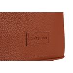 Fashion, accesorii si bijuterii - Femei - Accesorii femei - Genti si rucsacuri femei - Rucsac, Lucky Bees, piele ecologica, cafeniu, 26x14x30 cm - Infinity.ro