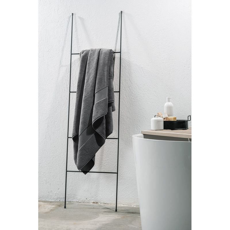 Casa si Gradina - Textile si covoare - Textile baie - Prosoape - Prosop de fata, L'essentiel Maison, gri inchis, 30x50 cm, 80% bumbac, 20% bambus - Infinity.ro