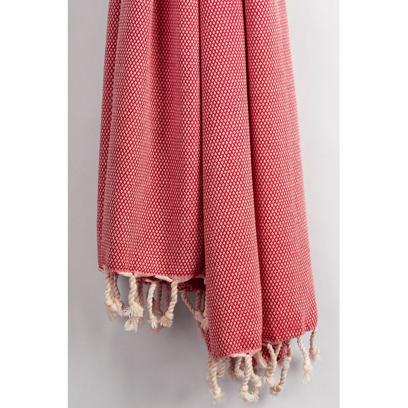 Casa si Gradina - Textile si covoare - Textile baie - Prosoape - Prosop de plaja, L'essentiel Maison, rosu, 95x190 cm, 100% bumbac - Infinity.ro