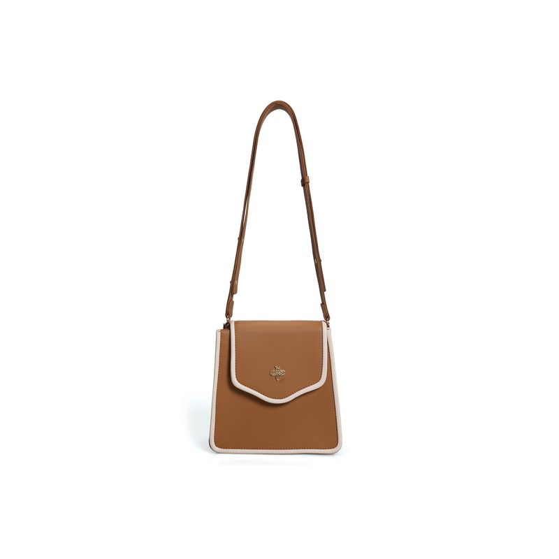 Fashion, accesorii si bijuterii - Femei - Accesorii femei - Genti si rucsacuri femei - Geanta de umar, Lucky Bees, dama, camel crem, 22x11x22 cm, piele ecologica - Infinity.ro