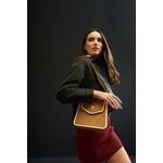Fashion, accesorii si bijuterii - Femei - Accesorii femei - Genti si rucsacuri femei - Geanta de umar, Lucky Bees, dama, camel crem, 22x11x22 cm, piele ecologica - Infinity.ro