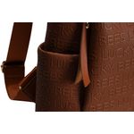 Fashion, accesorii si bijuterii - Femei - Accesorii femei - Genti si rucsacuri femei - Rucsac, Lucky Bees, piele sintetica, cafeniu, 34x13x35 cm - Infinity.ro