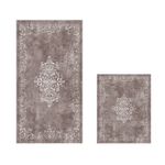 Casa si Gradina - Textile si covoare - Covoare - Covorase baie - Set covorase de baie, L'essentiel Maison, taupe, 50x60 cm si 60x100 cm, 100% poliester, antiderapant - Infinity.ro