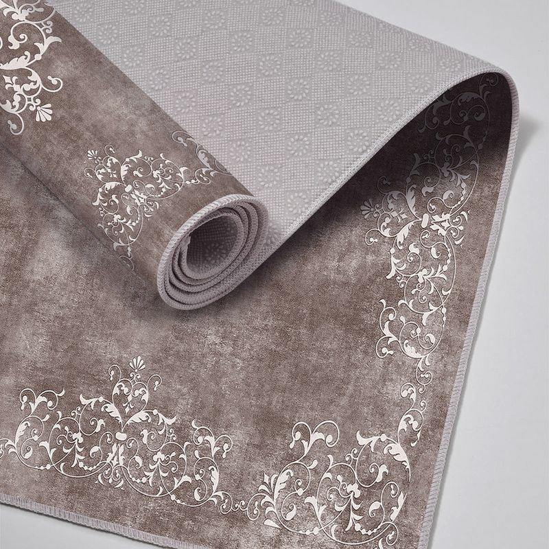 Casa si Gradina - Textile si covoare - Covoare - Covorase baie - Set covorase de baie, L'essentiel Maison, taupe, 50x60 cm si 60x100 cm, 100% poliester, antiderapant - Infinity.ro