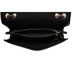 Fashion, accesorii si bijuterii - Femei - Accesorii femei - Genti si rucsacuri femei - Geanta crossbody, Lucky Bees, piele de polivinil, negru, 22x5x15 cm - Infinity.ro