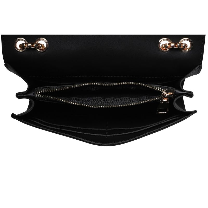 Fashion, accesorii si bijuterii - Femei - Accesorii femei - Genti si rucsacuri femei - Geanta crossbody, Lucky Bees, piele de polivinil, negru, 22x5x15 cm - Infinity.ro