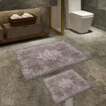 Casa si Gradina - Textile si covoare - Covoare - Covorase baie - Set covorase de baie, L'essentiel Maison, taupe, 50x60 cm si 60x100 cm, 100% poliester, antiderapant - Infinity.ro
