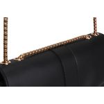 Fashion, accesorii si bijuterii - Femei - Accesorii femei - Genti si rucsacuri femei - Geanta de umar, Lucky Bees, piele poliuretanica, negru, 26x10x20 cm - Infinity.ro