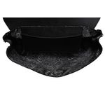 Fashion, accesorii si bijuterii - Femei - Accesorii femei - Genti si rucsacuri femei - Geanta de umar, Lucky Bees, piele poliuretanica, negru, 26x10x20 cm - Infinity.ro