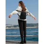 Fashion, accesorii si bijuterii - Femei - Accesorii femei - Genti si rucsacuri femei - Rucsac, Lucky Bees, piele ecologica, negru, 26x14x30 cm - Infinity.ro