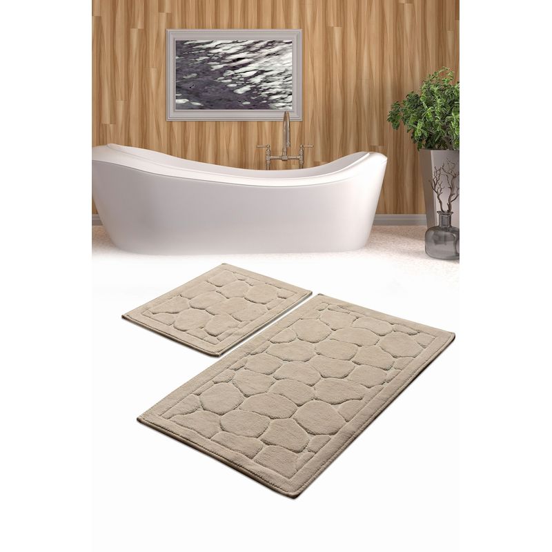 Casa si Gradina - Textile si covoare - Covoare - Covorase baie - Set covorase de baie, L'essentiel Maison, multicolor, 50x60 cm si 60x100 cm, 100% bumbac, antiderapant, 359CHL1554 - Infinity.ro