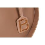 Fashion, accesorii si bijuterii - Femei - Accesorii femei - Genti si rucsacuri femei - Geanta de umar, Lucky Bees, piele polivinilica, camel, 36x12x33 cm - Infinity.ro