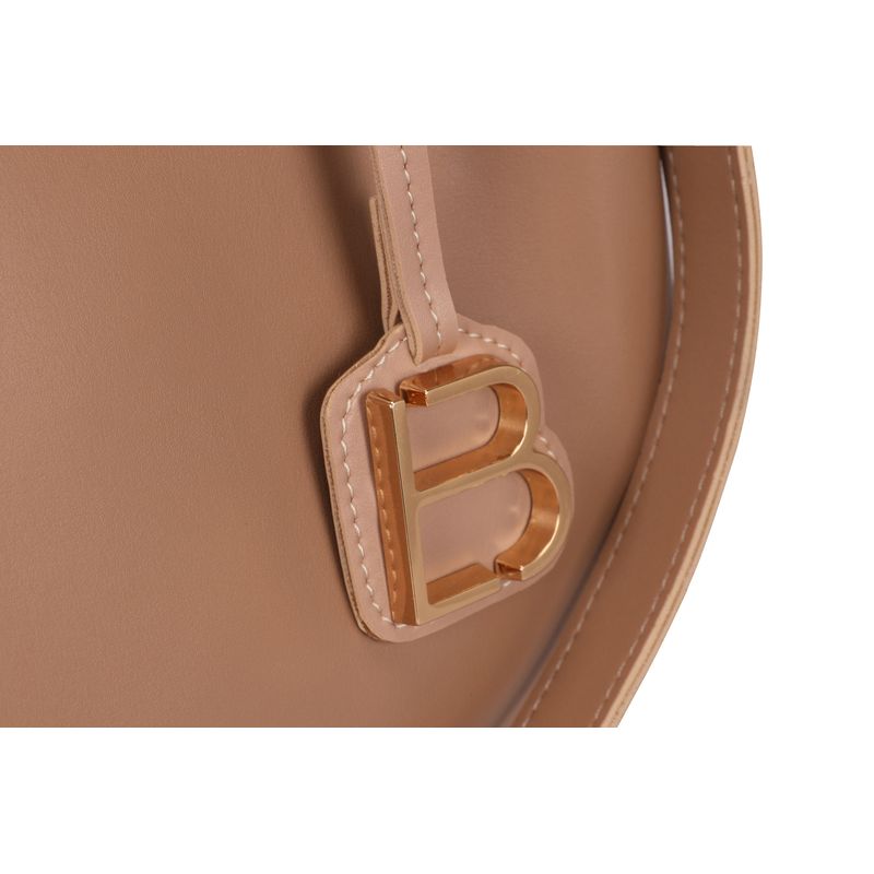 Fashion, accesorii si bijuterii - Femei - Accesorii femei - Genti si rucsacuri femei - Geanta de umar, Lucky Bees, piele polivinilica, camel, 36x12x33 cm - Infinity.ro