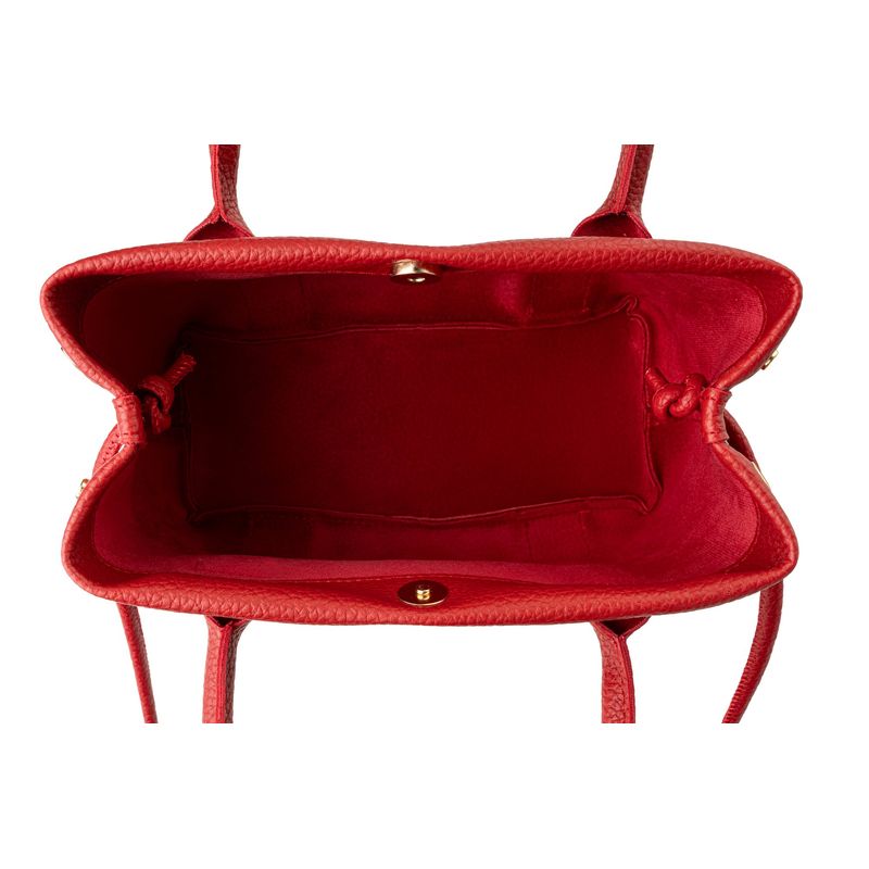 Fashion, accesorii si bijuterii - Femei - Accesorii femei - Genti si rucsacuri femei - Geanta de umar, Lucky Bees, piele de polivinil, rosu, 28x10x17 cm - Infinity.ro