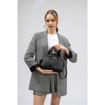 Fashion, accesorii si bijuterii - Femei - Accesorii femei - Genti si rucsacuri femei - Geanta de mana, Lucky Bees, dama, negru, 27x10x20 cm, piele ecologica - Infinity.ro