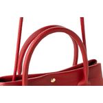 Fashion, accesorii si bijuterii - Femei - Accesorii femei - Genti si rucsacuri femei - Geanta de umar, Lucky Bees, piele de polivinil, rosu, 28x10x17 cm - Infinity.ro