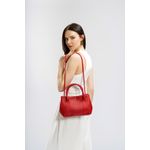 Fashion, accesorii si bijuterii - Femei - Accesorii femei - Genti si rucsacuri femei - Geanta de umar, Lucky Bees, piele de polivinil, rosu, 28x10x17 cm - Infinity.ro