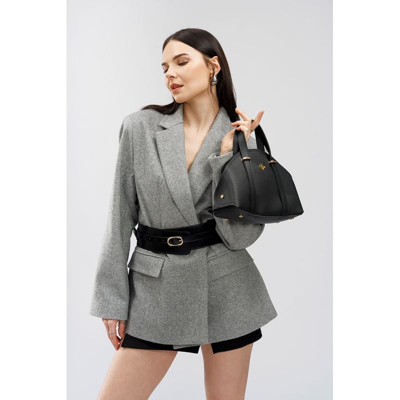 Fashion, accesorii si bijuterii - Femei - Accesorii femei - Genti si rucsacuri femei - Geanta de mana, Lucky Bees, dama, negru, 27x10x20 cm, piele ecologica - Infinity.ro