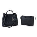 Fashion, accesorii si bijuterii - Femei - Accesorii femei - Genti si rucsacuri femei - Geanta de umar, Lucky Bees, dama, negru, 36x12x33 cm, piele ecologica, 671LKB1546 - Infinity.ro